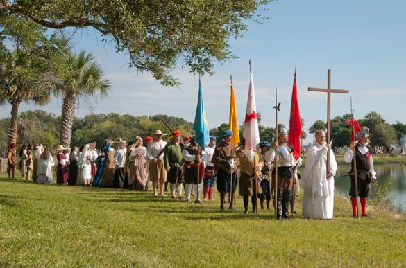 Reenactment of Sept.8 1565 Landing in St. Augustine Reenactment of Sept.8 1565 Landing in St. Augustine