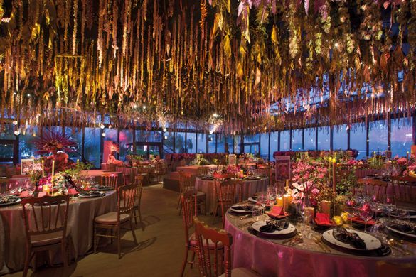 A Lavish Dining Reception Setup inside Mulia Glass House A Lavish Dining Reception Setup inside Mulia Glass House