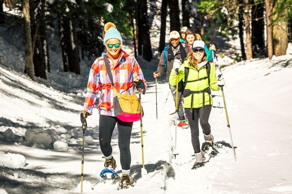 Snowshoeing in Yosemite National Park, Tuolumne County, Northern California Snowshoeing in Yosemite National Park, Tuolumne County, Northern California