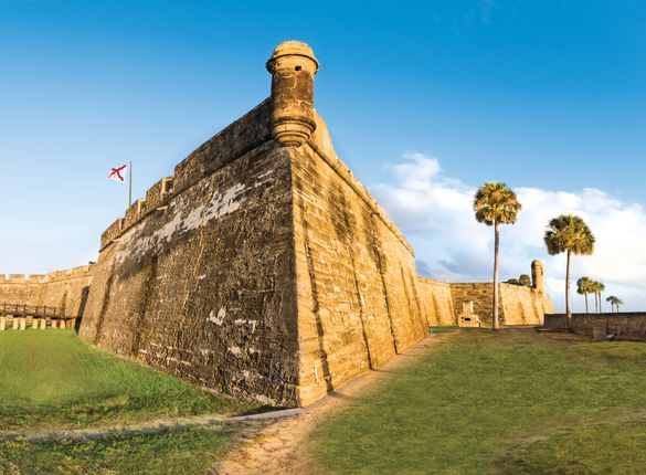 The 16th century Castillo de San Marcos stands on St. Augustine's Bayfront as testament to Florida's strength. The 16th century Castillo de San Marcos stands on St. Augustine's Bayfront as testament to Florida's strength.