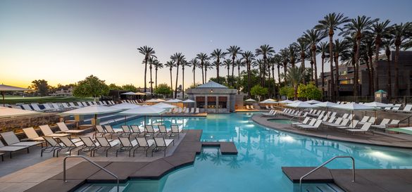 The pool complex at Grand Hyatt Scottsdale Resort The pool complex at Grand Hyatt Scottsdale Resort