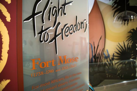 Flight to Freedom event takes place at Fort Mose in St. Augustine in March of each year. Flight to Freedom event takes place at Fort Mose in St. Augustine in March of each year.