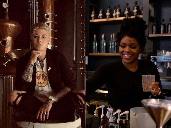 Devin Walden (Master Distiller at Big Machine Distillery) and Katisha Devin Walden (Master Distiller at Big Machine Distillery) and Katisha