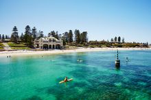 Aerial view of Cottesloe Beach.