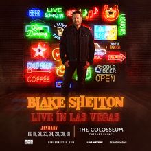 Blake Shelton at The Colosseum Admat