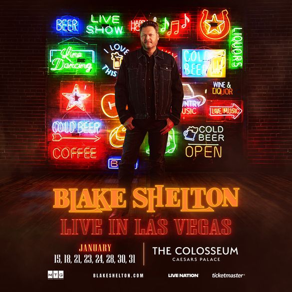 Blake Shelton at The Colosseum Admat
