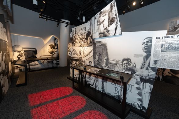 The Rolling Down Like Water exhibit pays tribute to the resilience of everyday people and iconic leaders alike, highlighting Atlanta’s pivotal role as a cradle of activism.