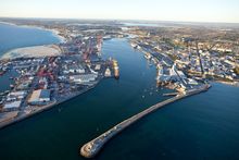 Fremantle Harbour and Victoria Quay.