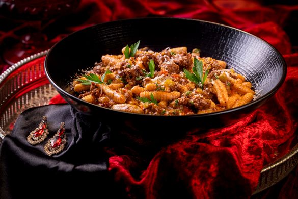 House-made Cavatelli Wagyu Bolognese at Stanton Social Italian at Caesars Palace
