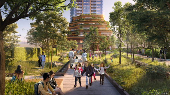 Takanawa Gateway City featuring Mon Takanawa by Kengo Kuma